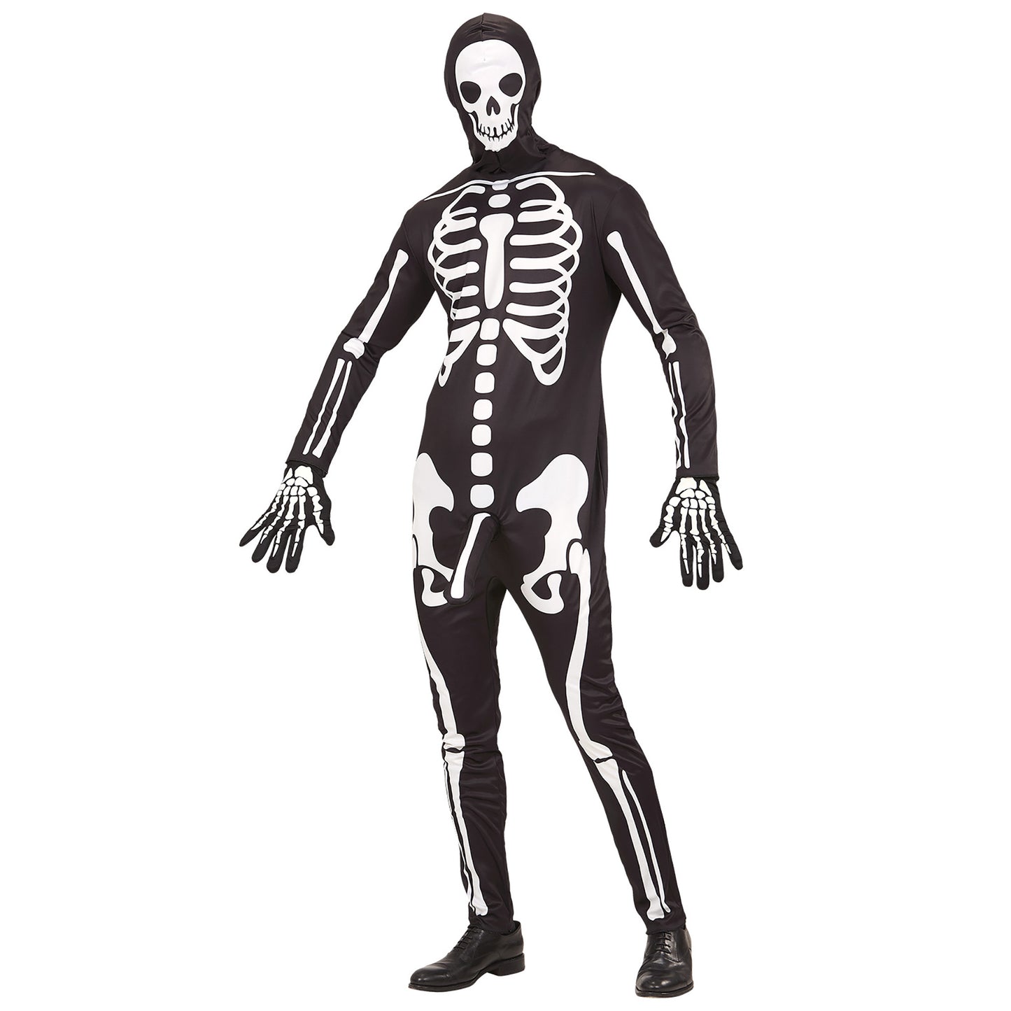 "FRIVOLES SKELETT" (Overall, Handschuhe, Maske) – Vorderansicht