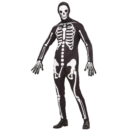 "FRIVOLES SKELETT" (Overall, Handschuhe, Maske) – Vorderansicht