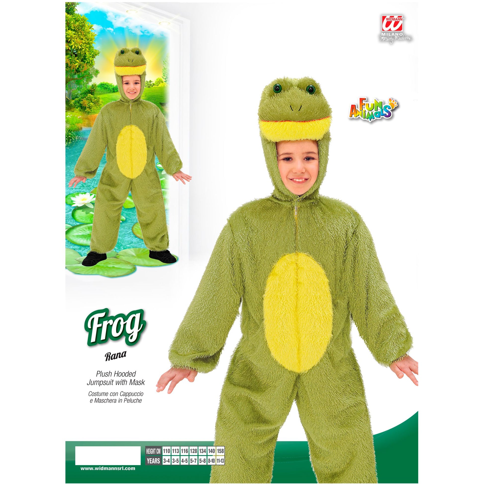 "FROSCH FUNNY" (Overall mit Kapuze) – Detailansicht