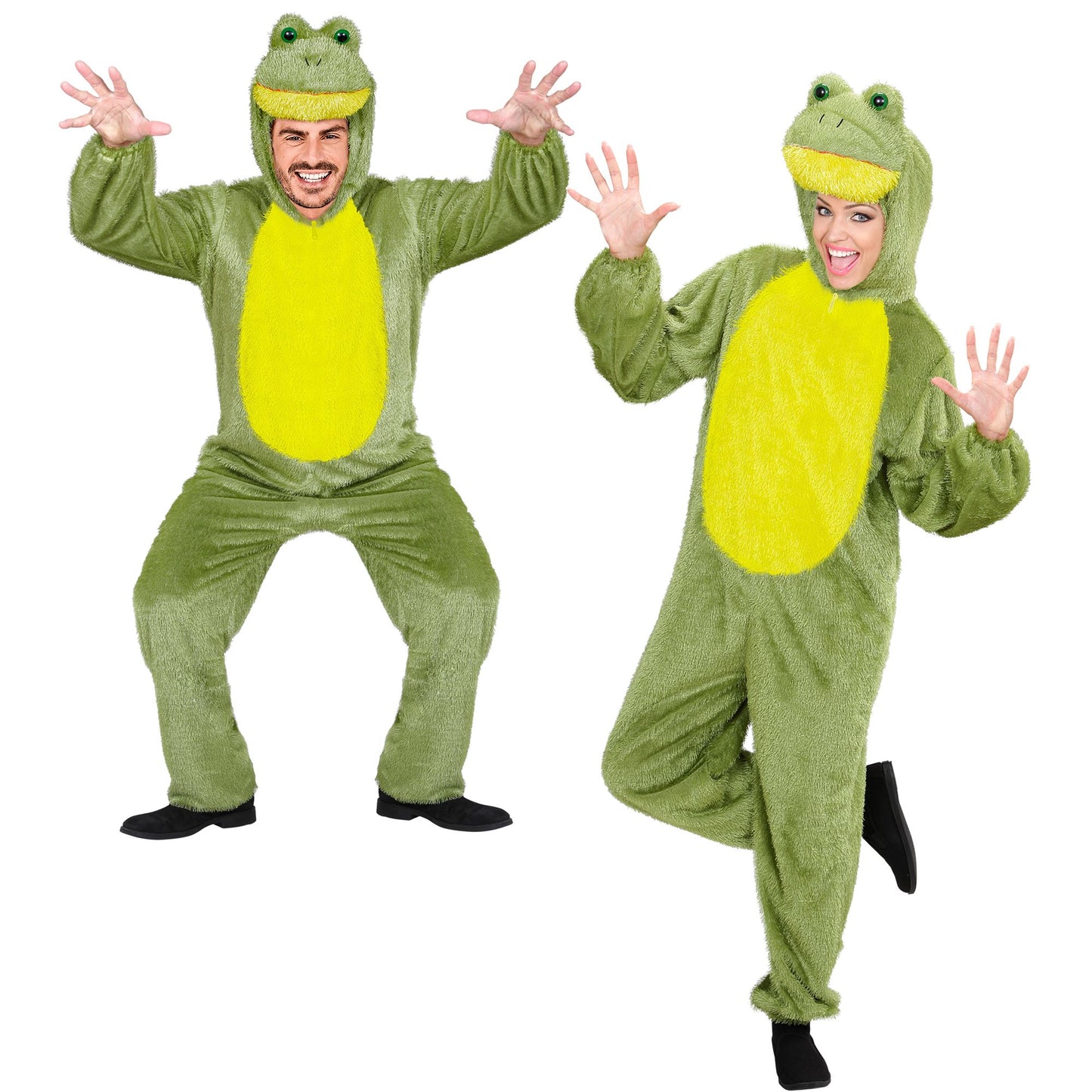"FROSCH FUNNY" (Overall mit Kapuze) – Vorderansicht