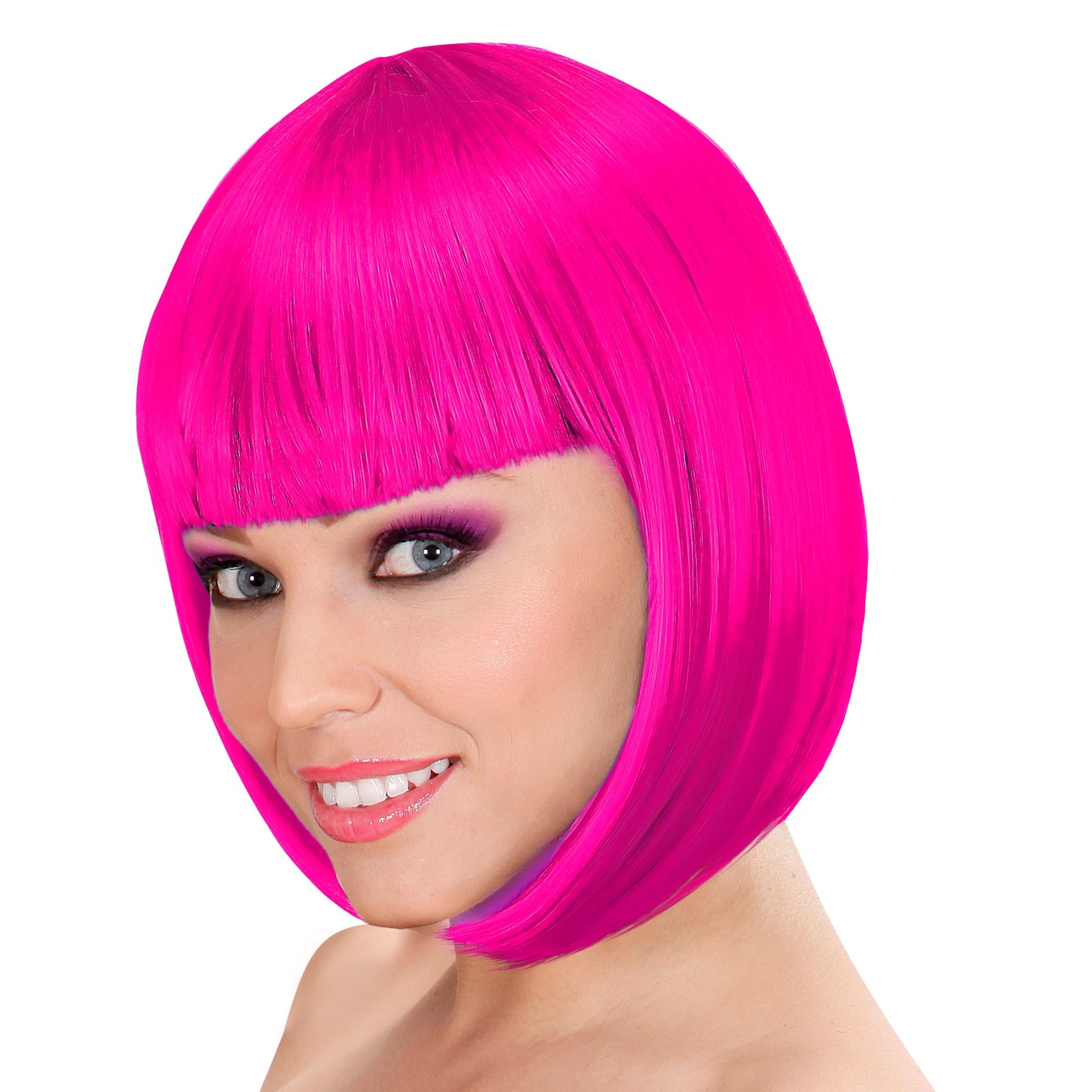 "FUCHSIA LOU LOU PERÜCKE" in Box – Vorderansicht