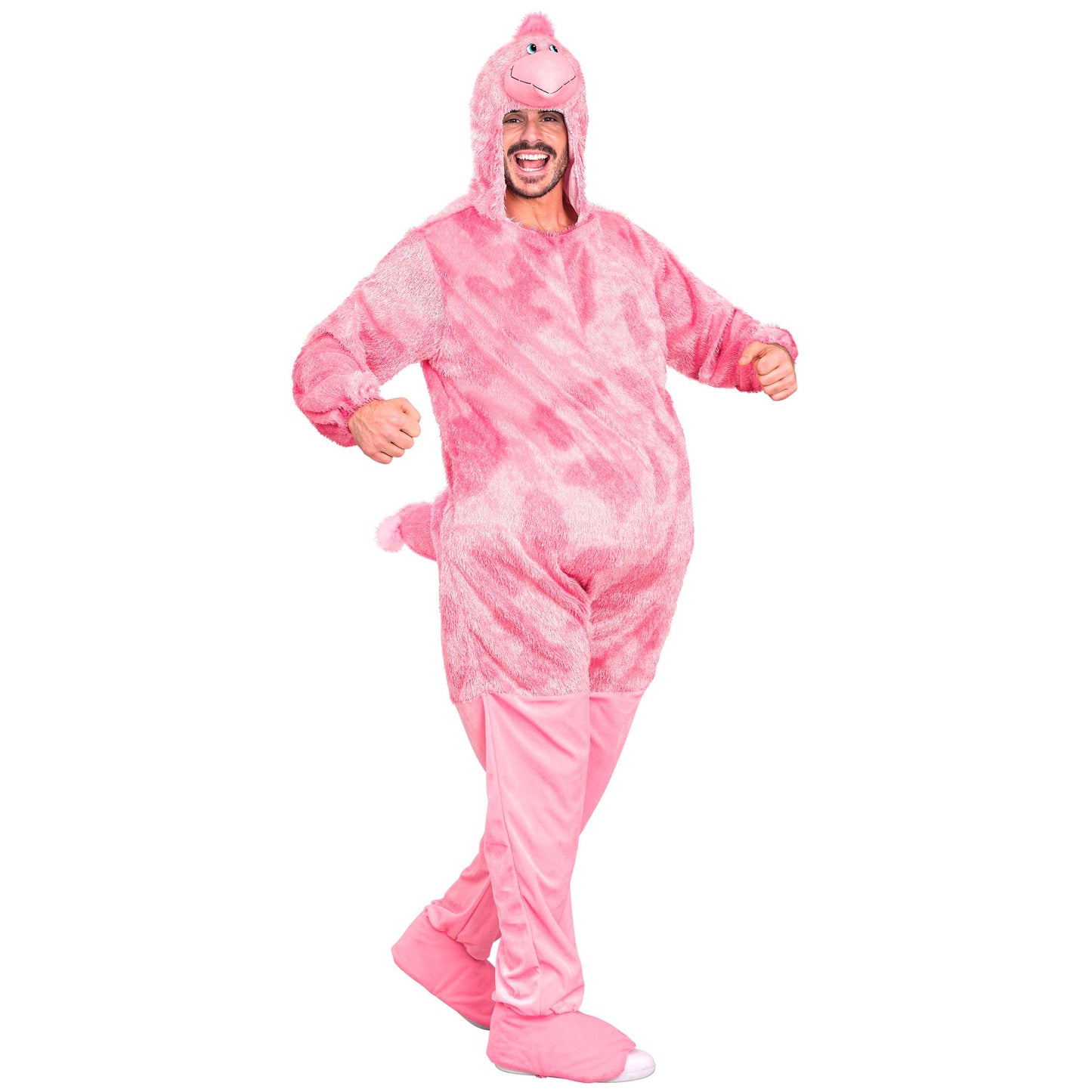 "FUNNY FLAMINGO" (Overall mit Kapuze und Kopf) – Detailansicht
