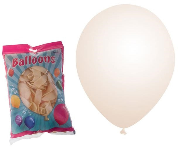 FunnyFashion Transparente Schwarze Latexballons 100er Pack 12 Zoll - Fasnacht24.ch