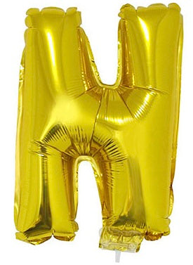 FunnyFashion Folienballon Gold Buchstabe N – 41 cm Partydeko - Fasnacht24.ch