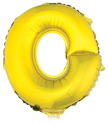Folienballon Gold Buchstabe O – FunnyFashion 41 cm Metallic - Fasnacht24.ch