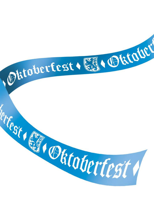 FunnyFashion Oktoberfest Deco Tape – 610cm x 8cm Recyceltes Papier - Fasnacht24.ch