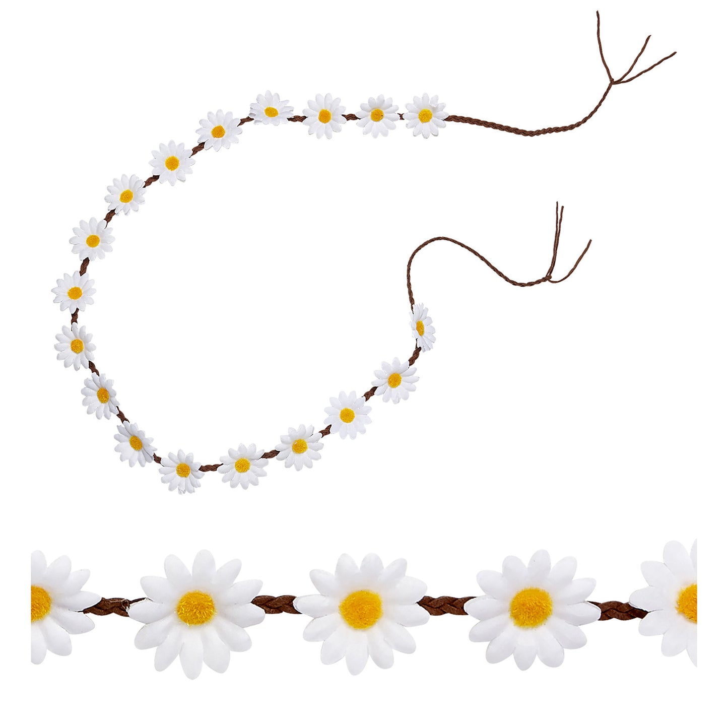 "GÄNSEBLÜMCHEN GÜRTEL" 140 cm – Vorderansicht