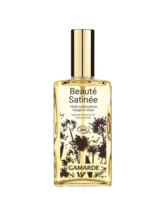 Gamarde Gamarde, Beauty Satinee, Bio, Trockenöl, Hydratisiert, Duft, Trockenöl für den Körper, 100 ml Regular