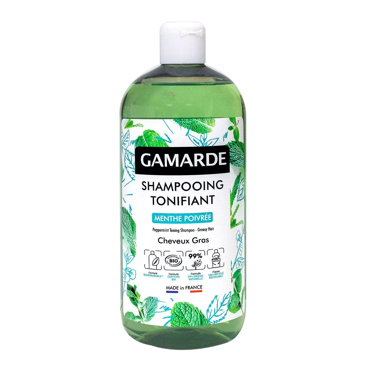 Gamarde Gamarde, Bio, Minze, Haarshampoo, Tönung, 500 ml Regular