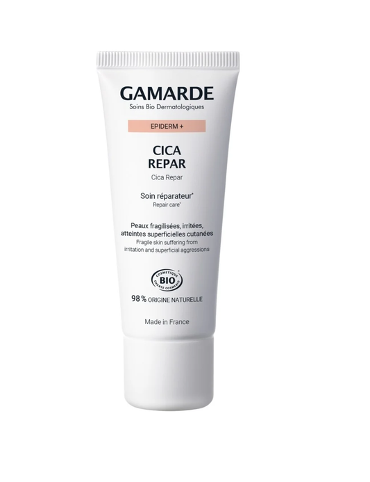 Gamarde Gamarde, Cica Repair, Bio, Reparatur, Lokale Behandlungscreme, Irritated Skin, Für das Gesicht, 40 ml Regular