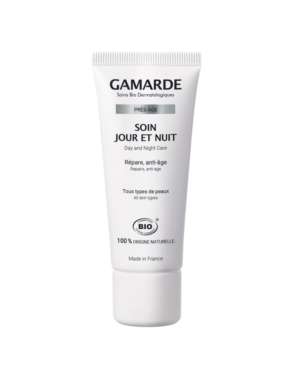 Gamarde Bio Anti-Aging Tages- und Nachtcreme für Gesicht und Hals, 40 ml