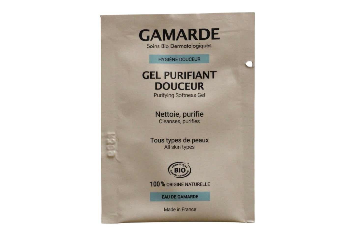 Gamarde Gamarde, Gamarde, Bio, Reinigung, Reinigungsgel, Gesicht, 3 ml *Muster Sample