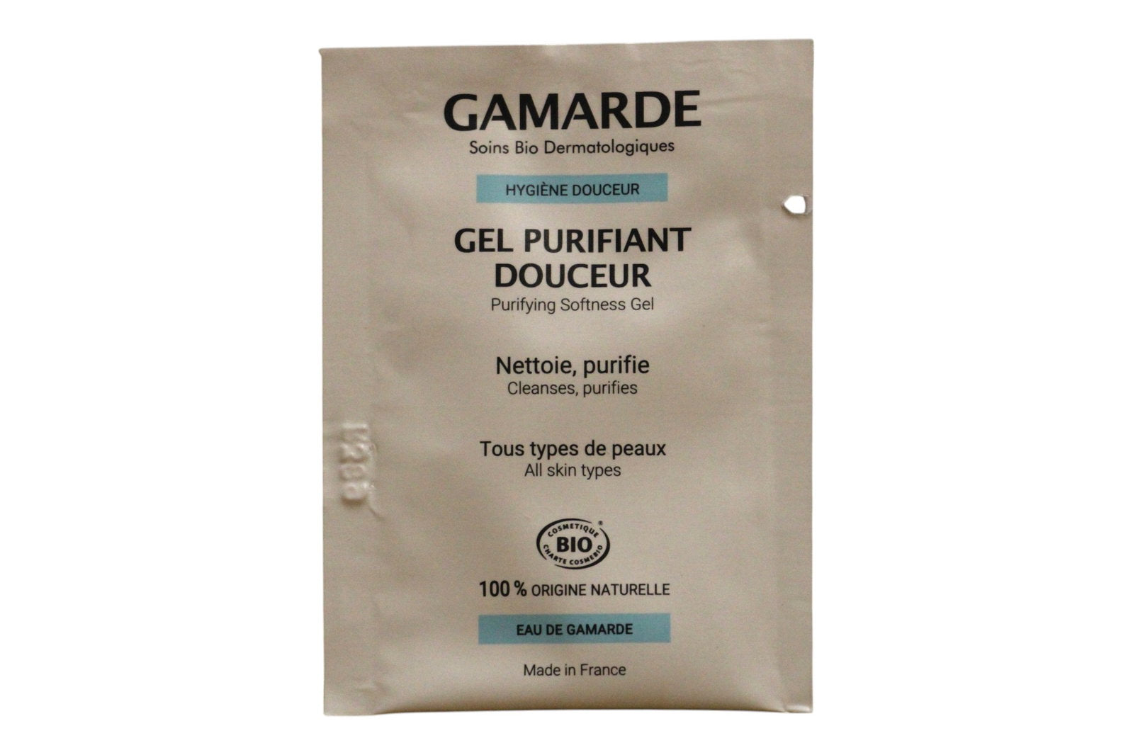 Gamarde Gamarde, Gamarde, Bio, Reinigung, Reinigungsgel, Gesicht, 3 ml *Muster Sample