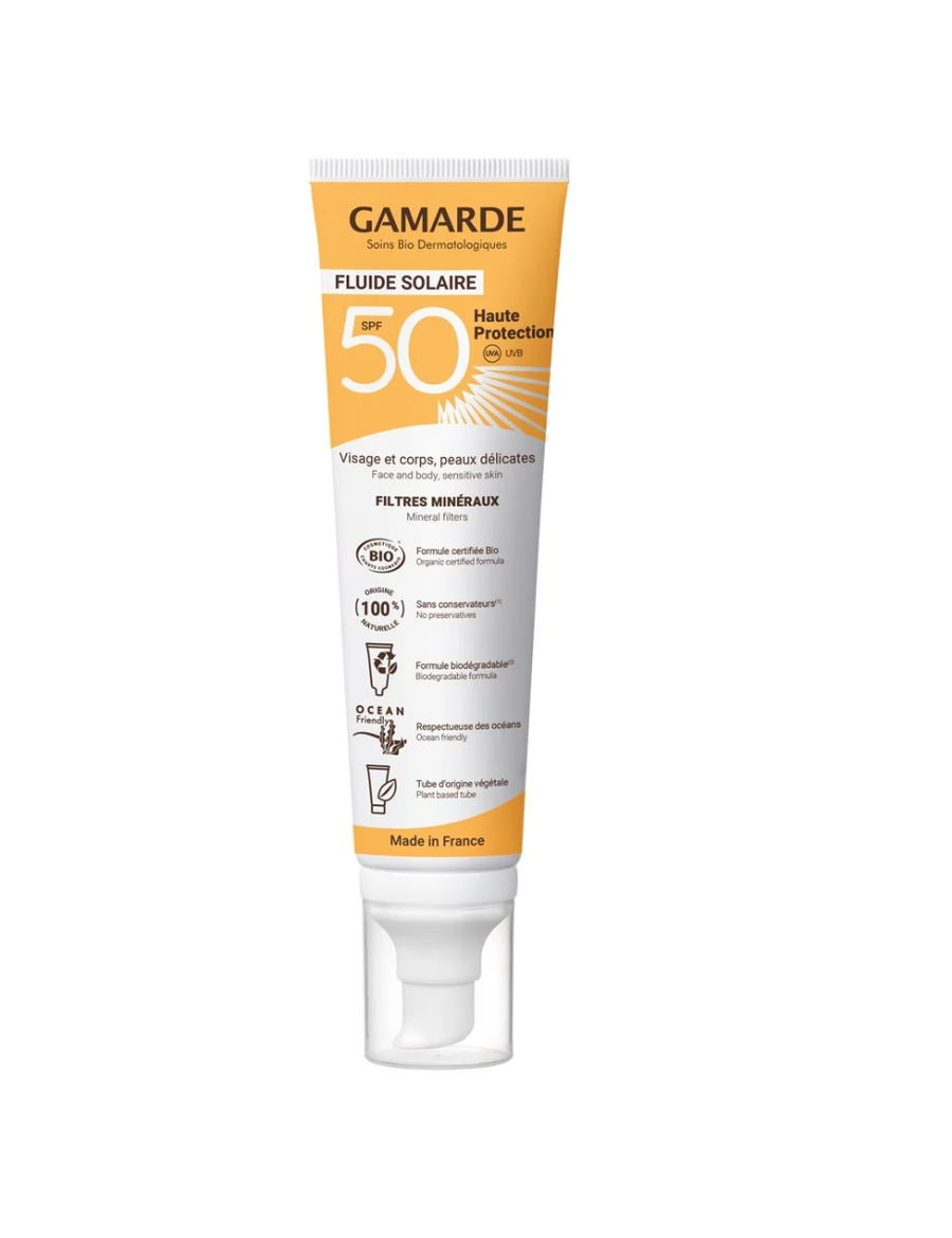 Gamarde Gamarde, Gamarde, Bio, Sonnenschutz, Sonnencreme, Für Gesicht & Körper, SPF 50, 100 ml Regular