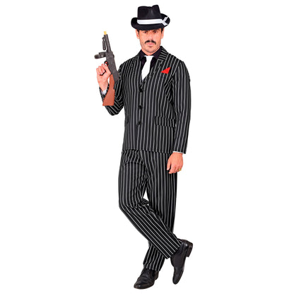 "GANGSTER" (Jacke, Krawatte, Hose) – Vorderansicht