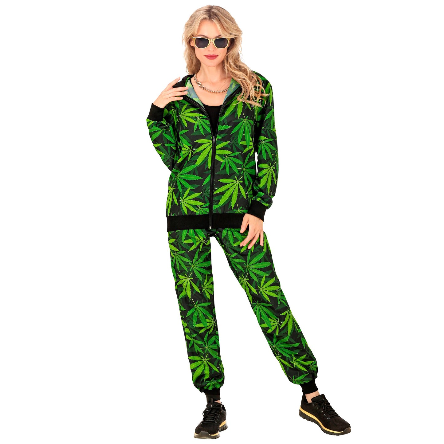 "GANJA PARTY FASHION TRAININGSANZUG" (Oberteil, Hose) – Ansicht 3