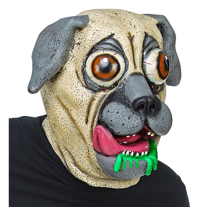 "GANZKOPF MASKE BULLDOGGE MIT RIESENAUGEN" – Vorderansicht
