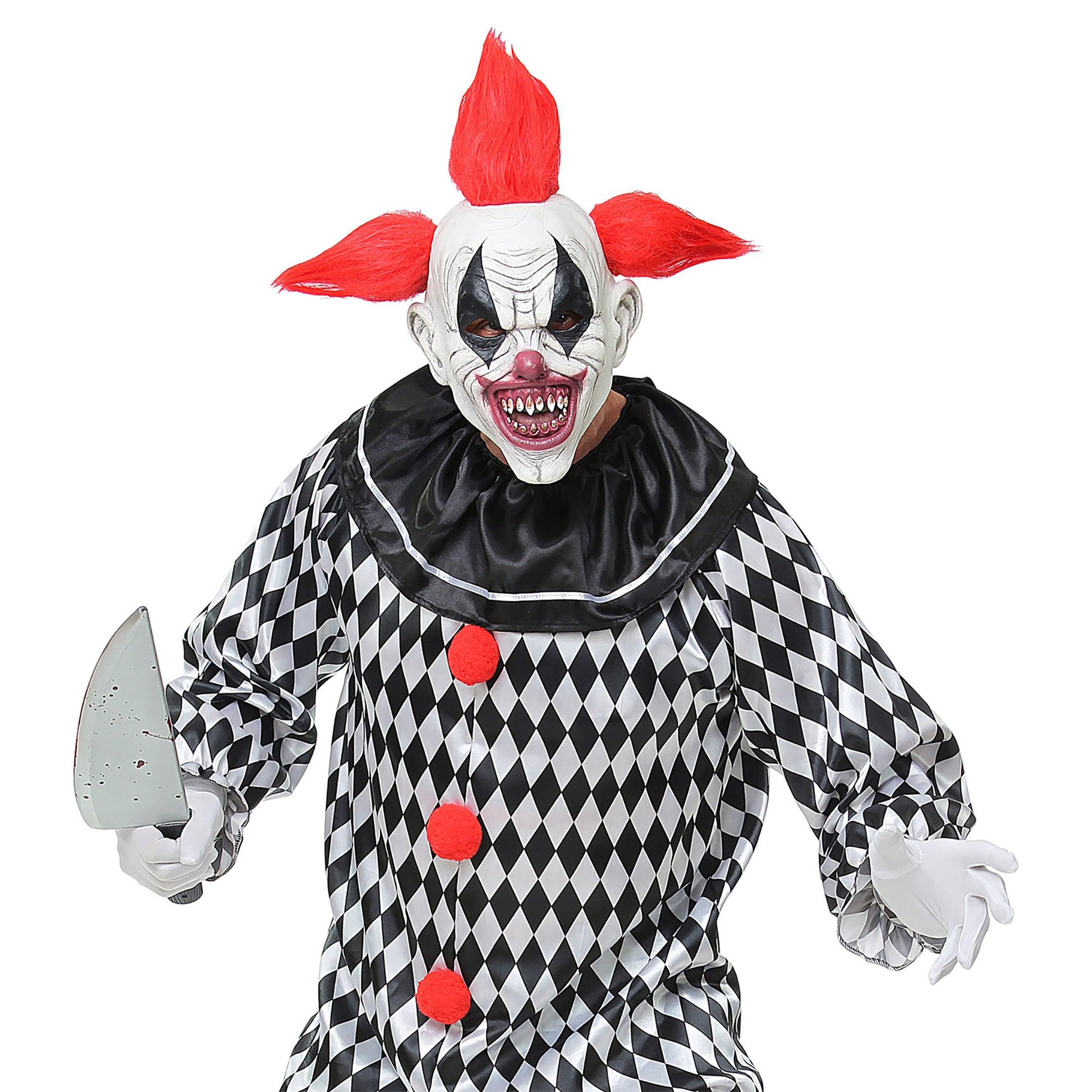"GANZKOPF MASKE KILLERCLOWN MIT HAAREN" – Ansicht 3