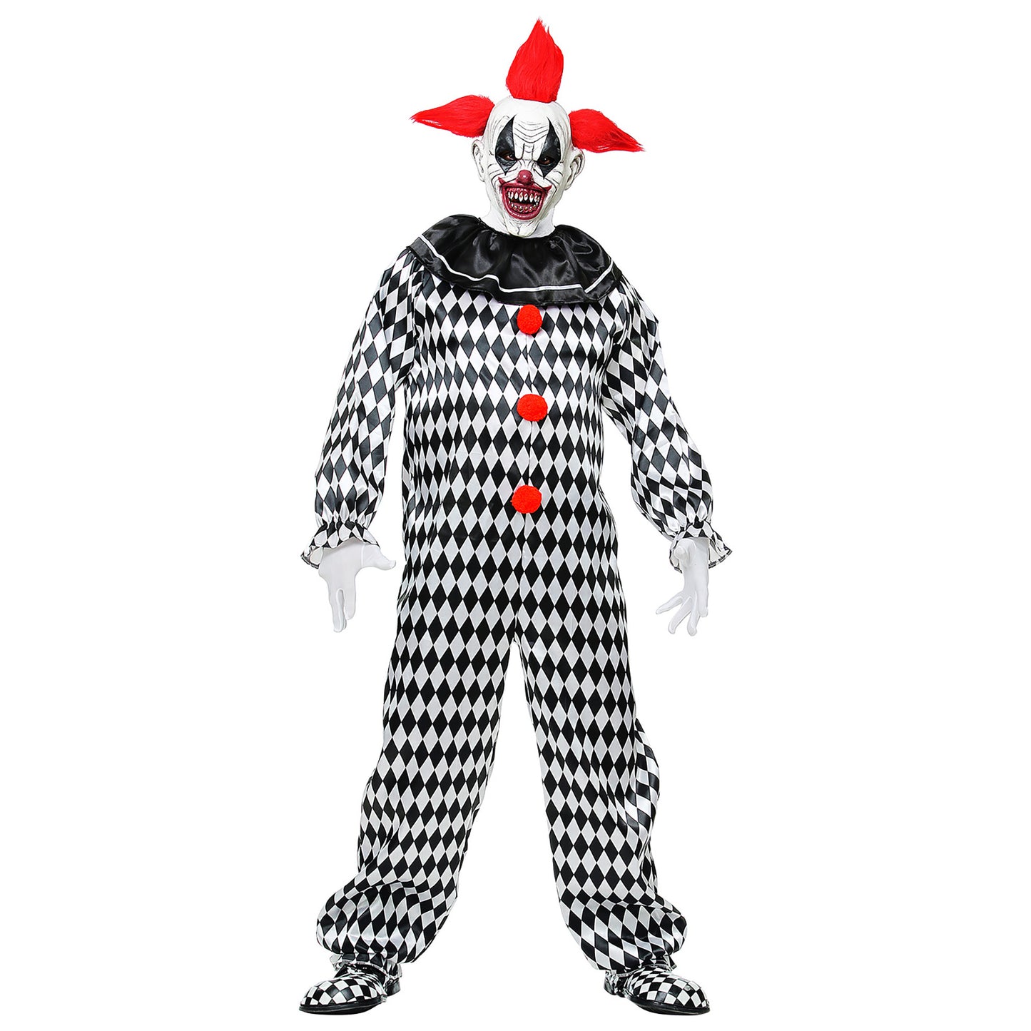 "GANZKOPF MASKE KILLERCLOWN MIT HAAREN" – Ansicht 5