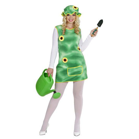 "GARTEN" (Kleid, Hut) – Vorderansicht