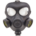 "GASMASKE" aus Hartplastik – Vorderansicht