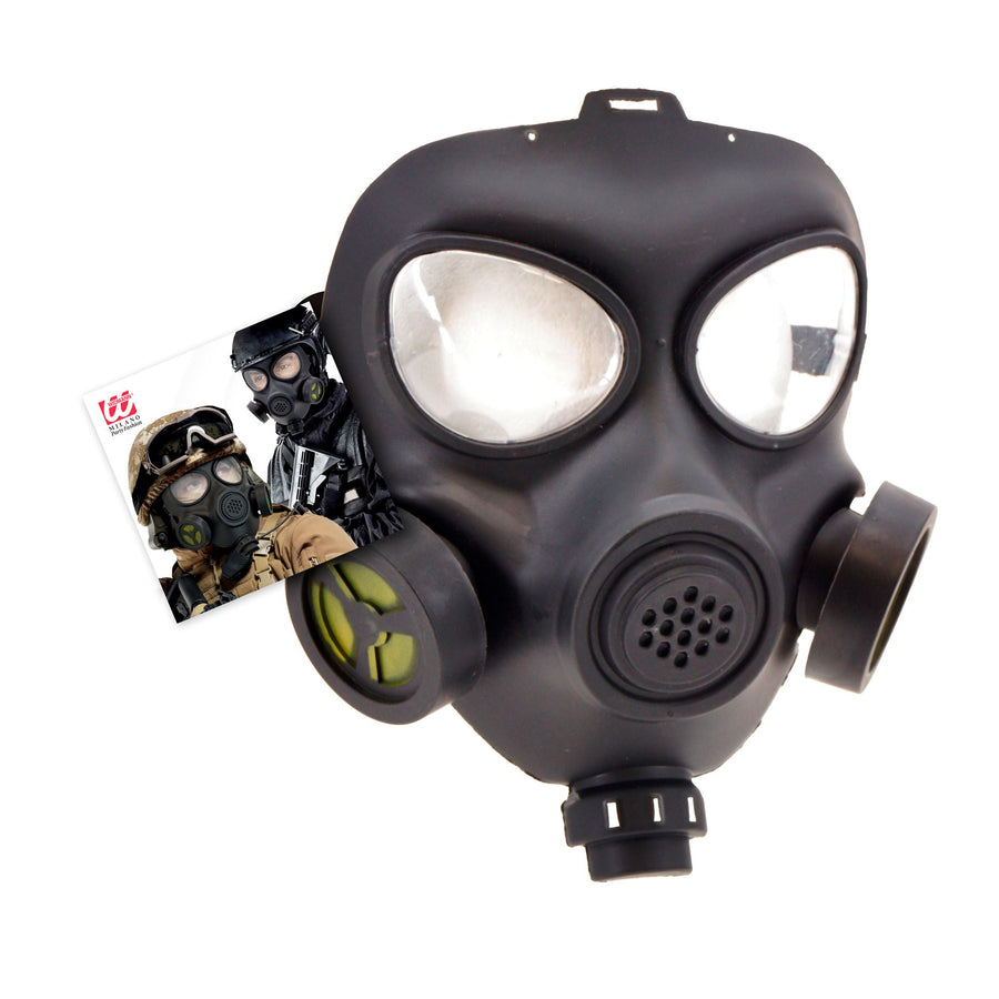 "GASMASKE" aus Hartplastik – Detailansicht