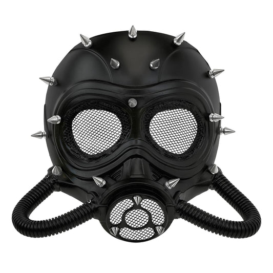 "GASMASKE MIT NIETEN" – Vorderansicht