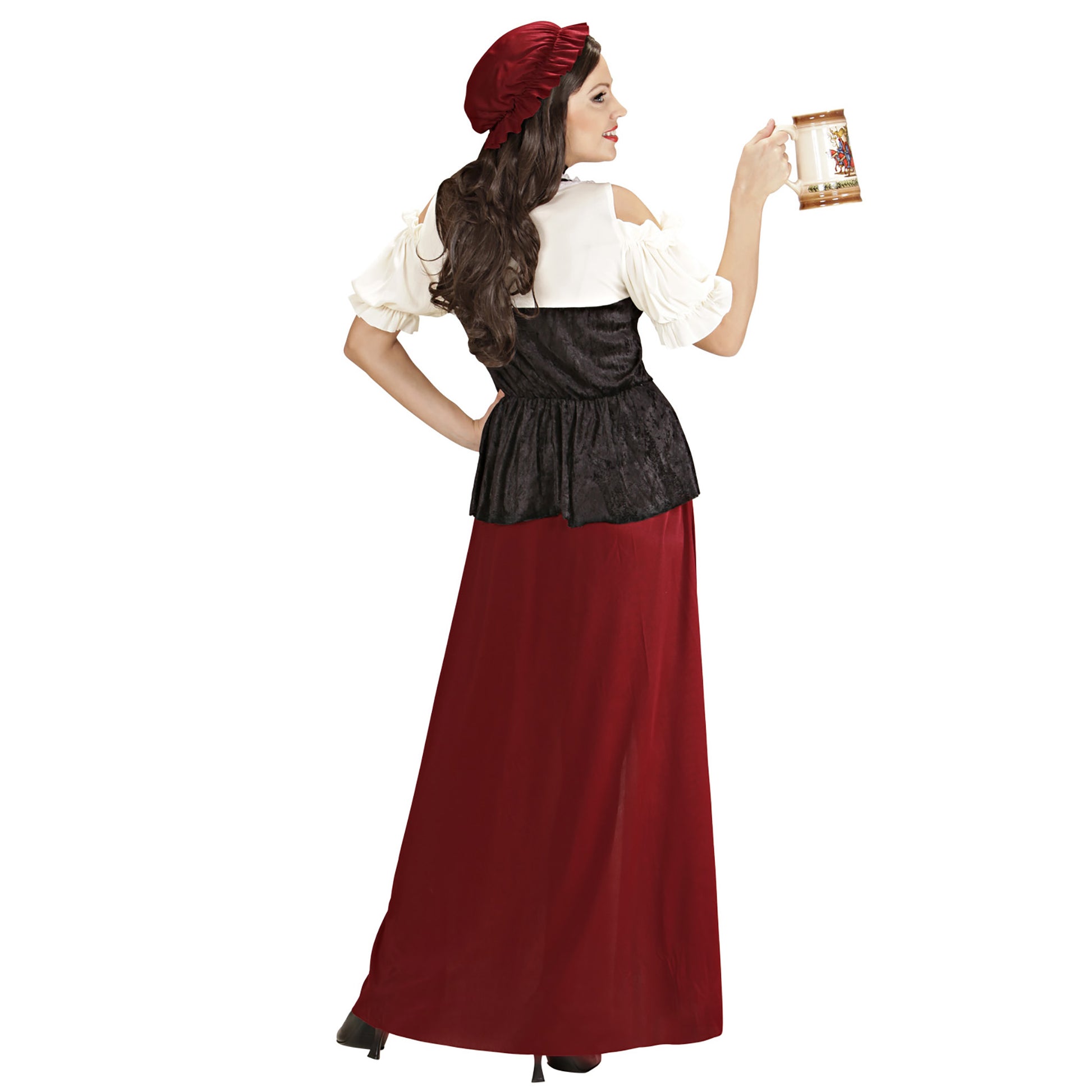 "GASTWIRTIN" (Kleid, Korsett, Halskette, Kopfbedeckung) – Ansicht 4