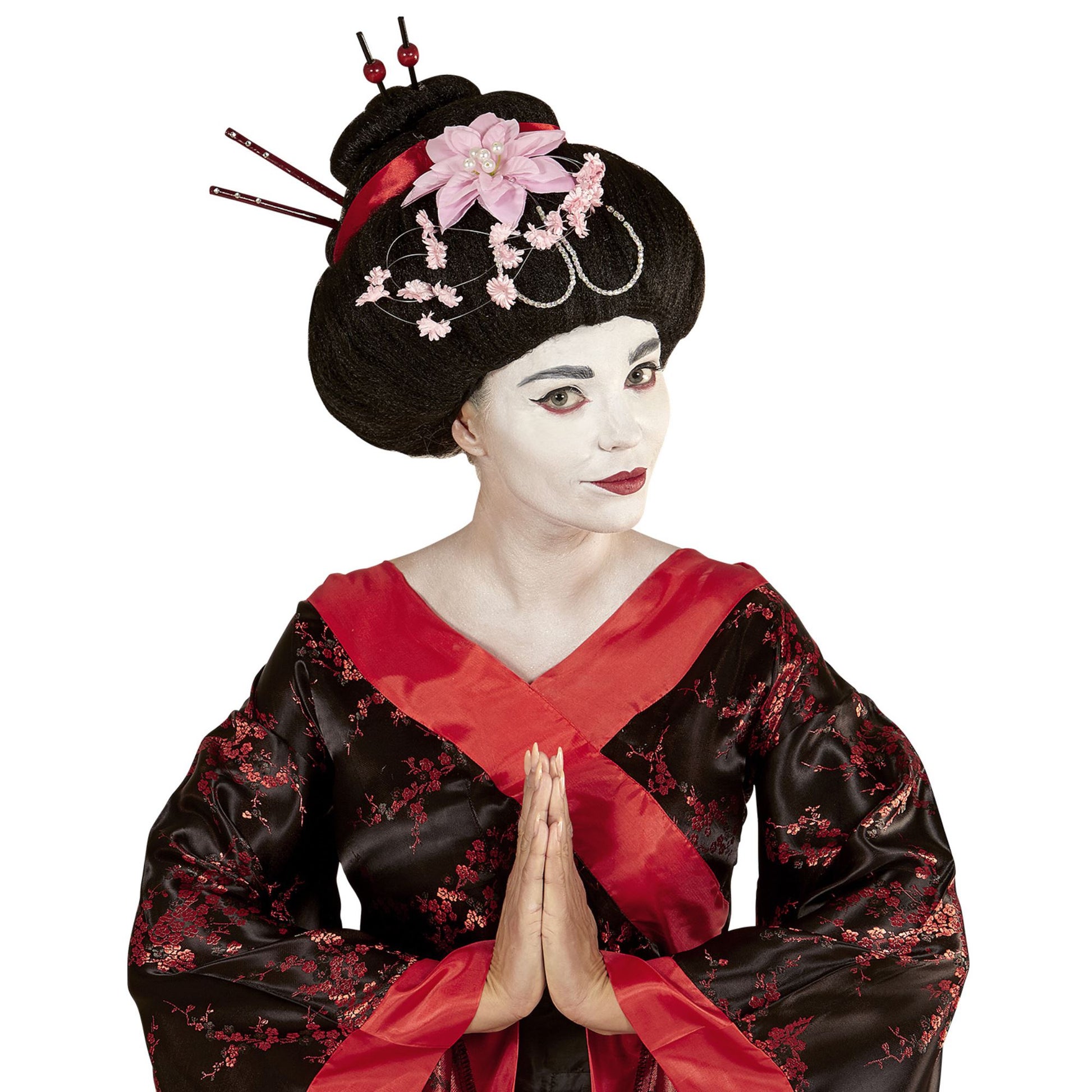 "GEISHA PERÜCKE MIT BLUMEN UND STÄBCHEN" in Box – Ansicht 4