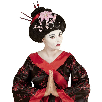 "GEISHA PERÜCKE MIT BLUMEN UND STÄBCHEN" in Box – Ansicht 4