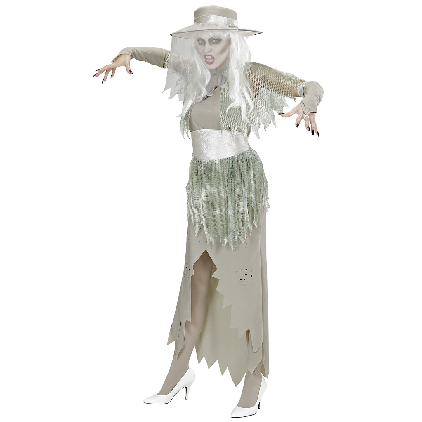 "GEISTER LADY" (Kleid, Hut, Umhang, Gürtel, Handschuhe) – Ansicht 3