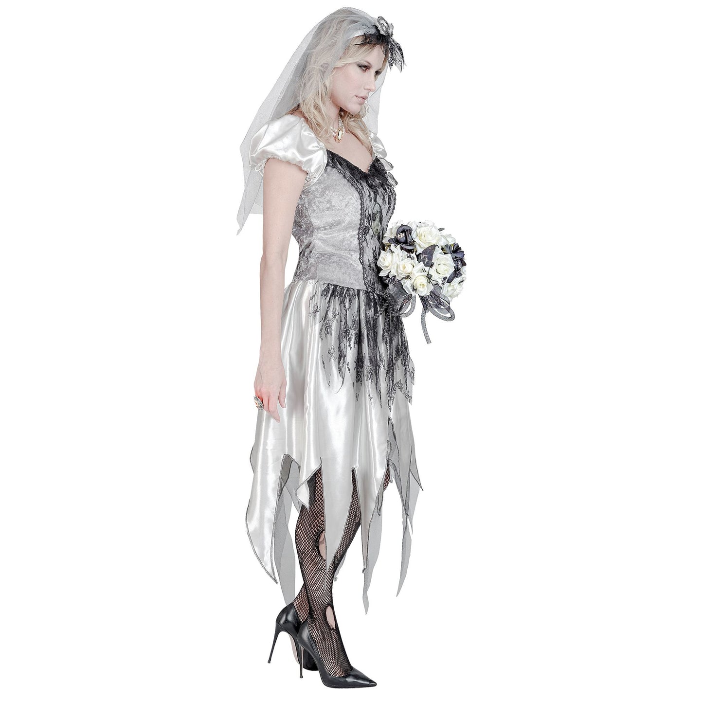 "GEISTERBRAUT" (Kleid, Brautschleier) – Ansicht 3