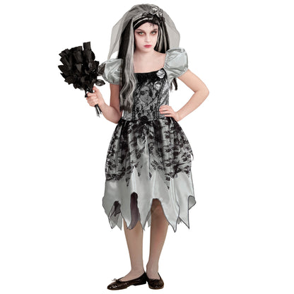 "GEISTERBRAUT" (Kleid, Brautschleier) – Detailansicht