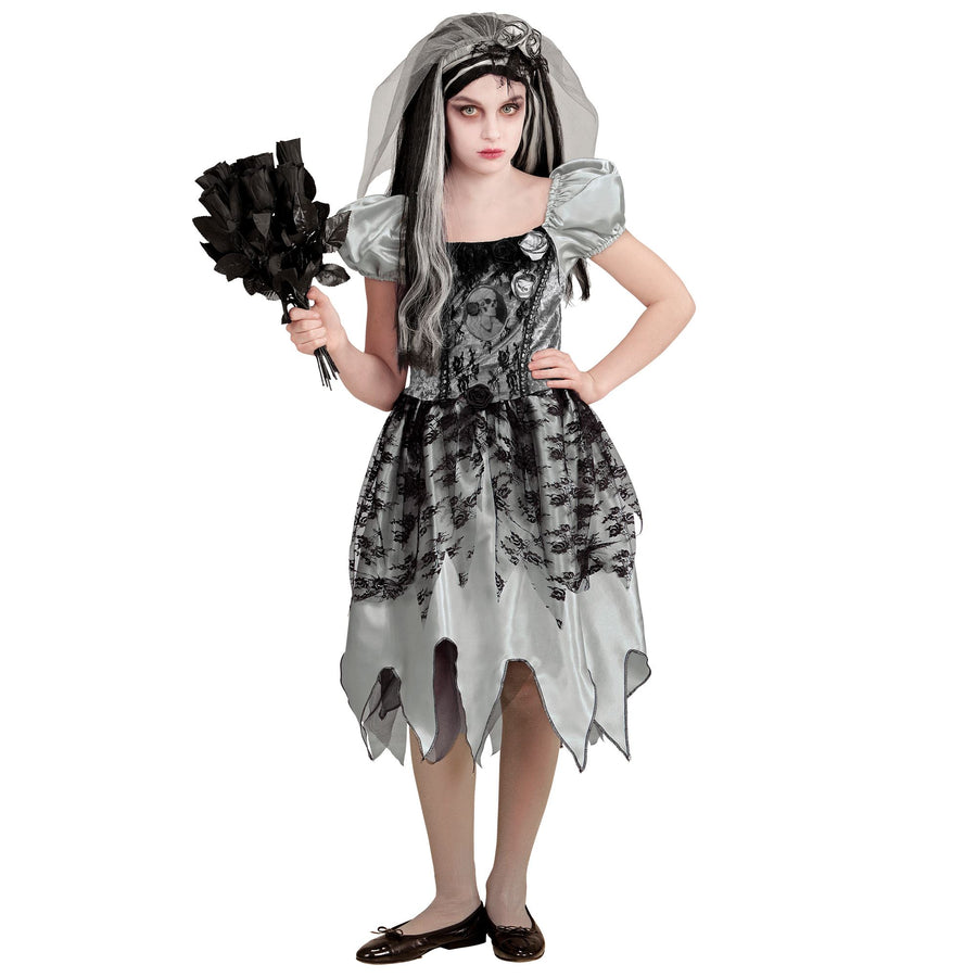 "GEISTERBRAUT" (Kleid, Brautschleier) – Detailansicht
