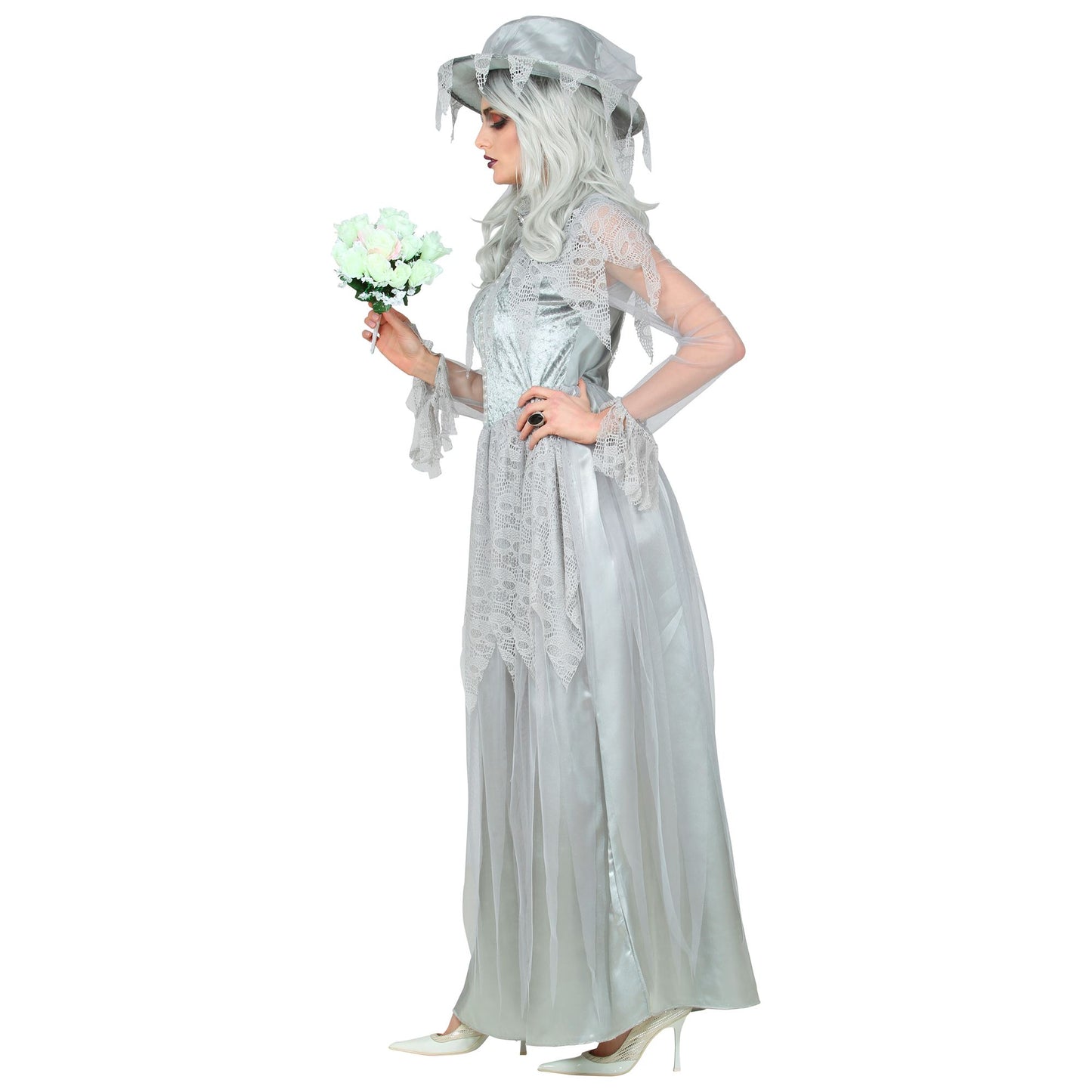 "GEISTERBRAUT" (Kleid, Hut) – Ansicht 3