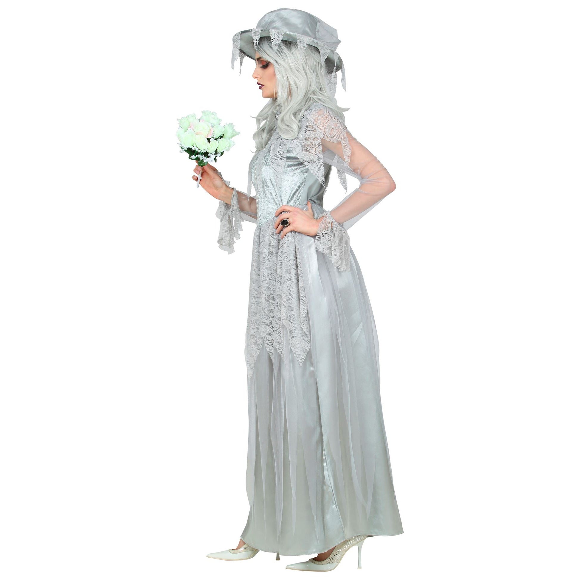 "GEISTERBRAUT" (Kleid, Hut) – Ansicht 3