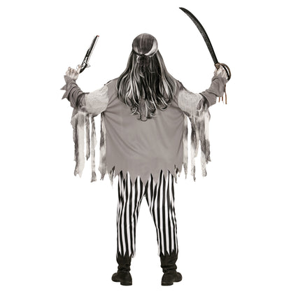 "GEISTERSCHIFFPIRAT" (Shirt mit Rippenaufdruck, Jacke, Hose, Bandana, Augenklappe) – Ansicht 3