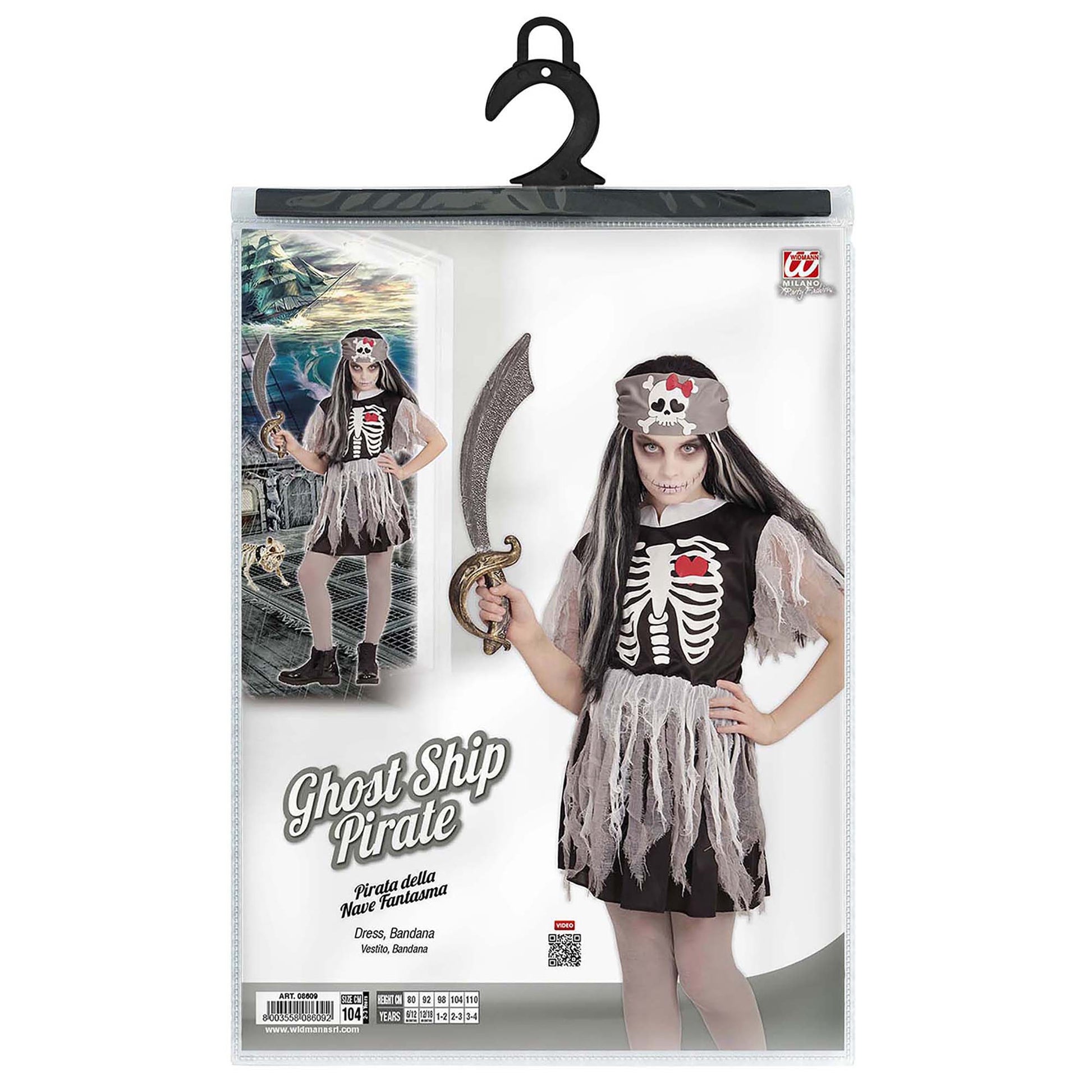 "GEISTERSCHIFFPIRATIN" (Kleid, Kopftuch) – Ansicht 3