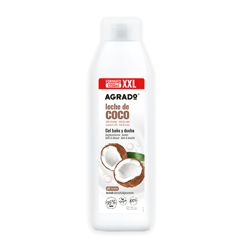 AGRADO AGRADO Duschgel Kokos 1250 ml Gel für Bad und Dusche Kosmetik