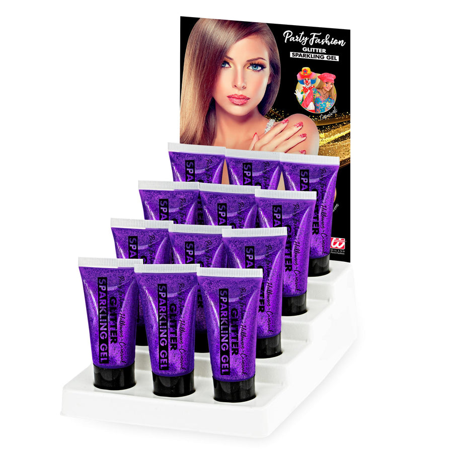 "GEL IN SPENDERTUBE - VIOLETT" Display - 25 ml – Vorderansicht