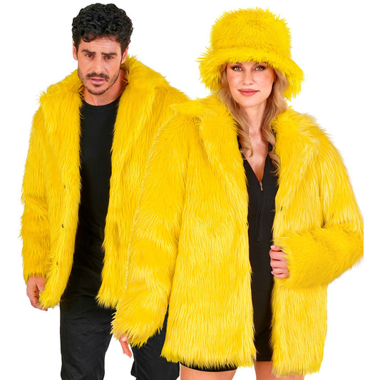 "GELBE PLÜSCHJACKE" – Vorderansicht