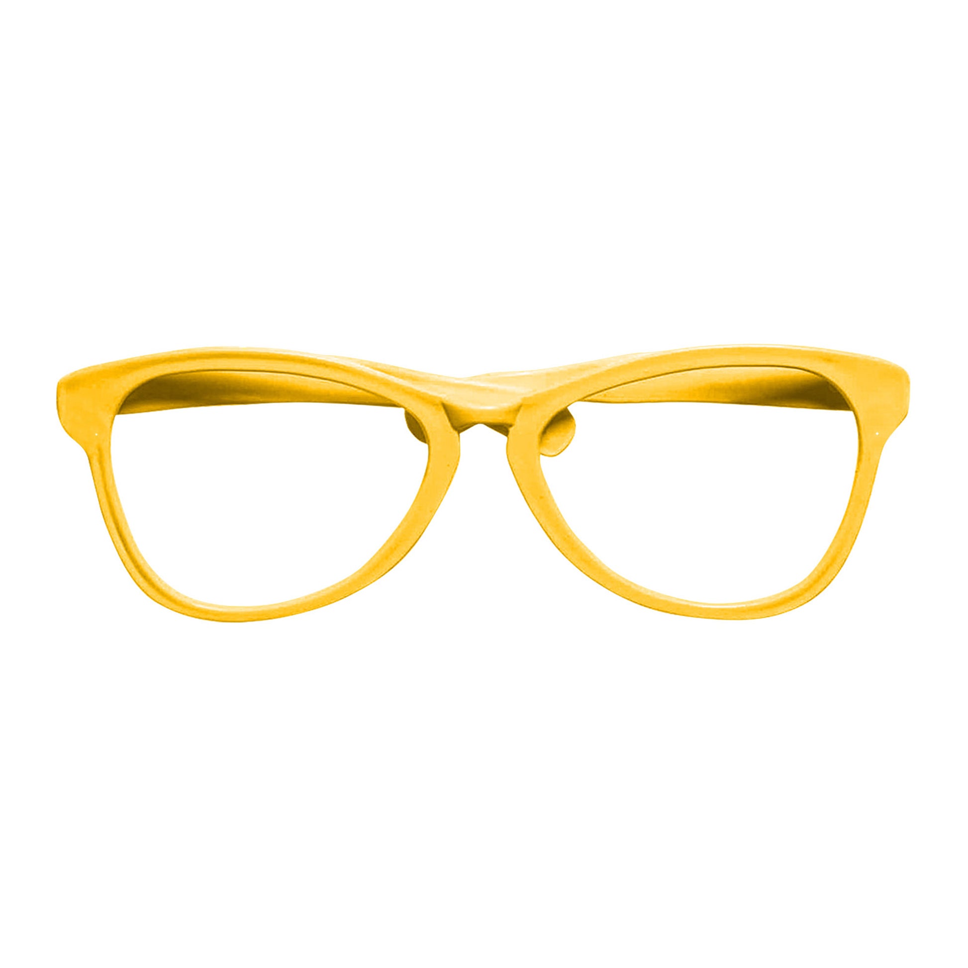 "GELBE RIESENBRILLE" – Vorderansicht