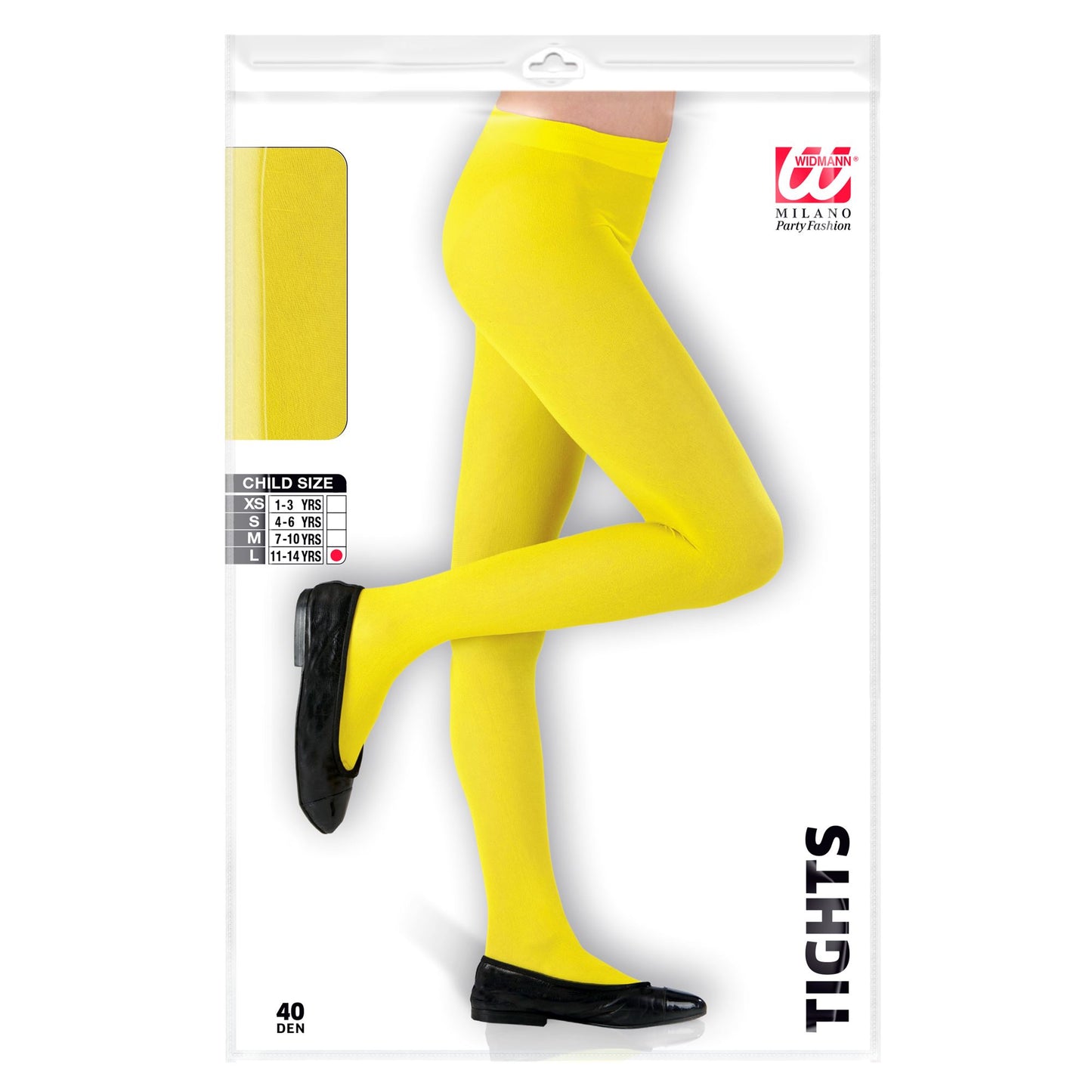 "GELBE STRUMPFHOSE" 40 DEN – Detailansicht