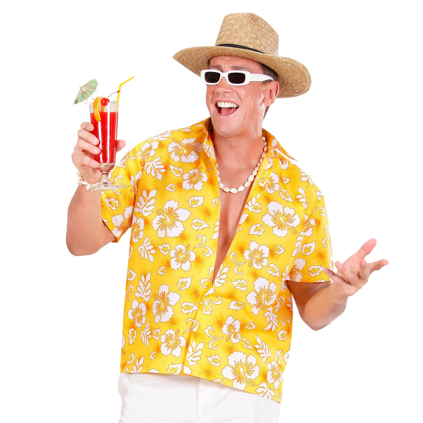 "GELBES HAWAIIHEMD" – Detailansicht