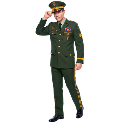 "GENERAL" (Jackett, Hose, Mütze) – Vorderansicht