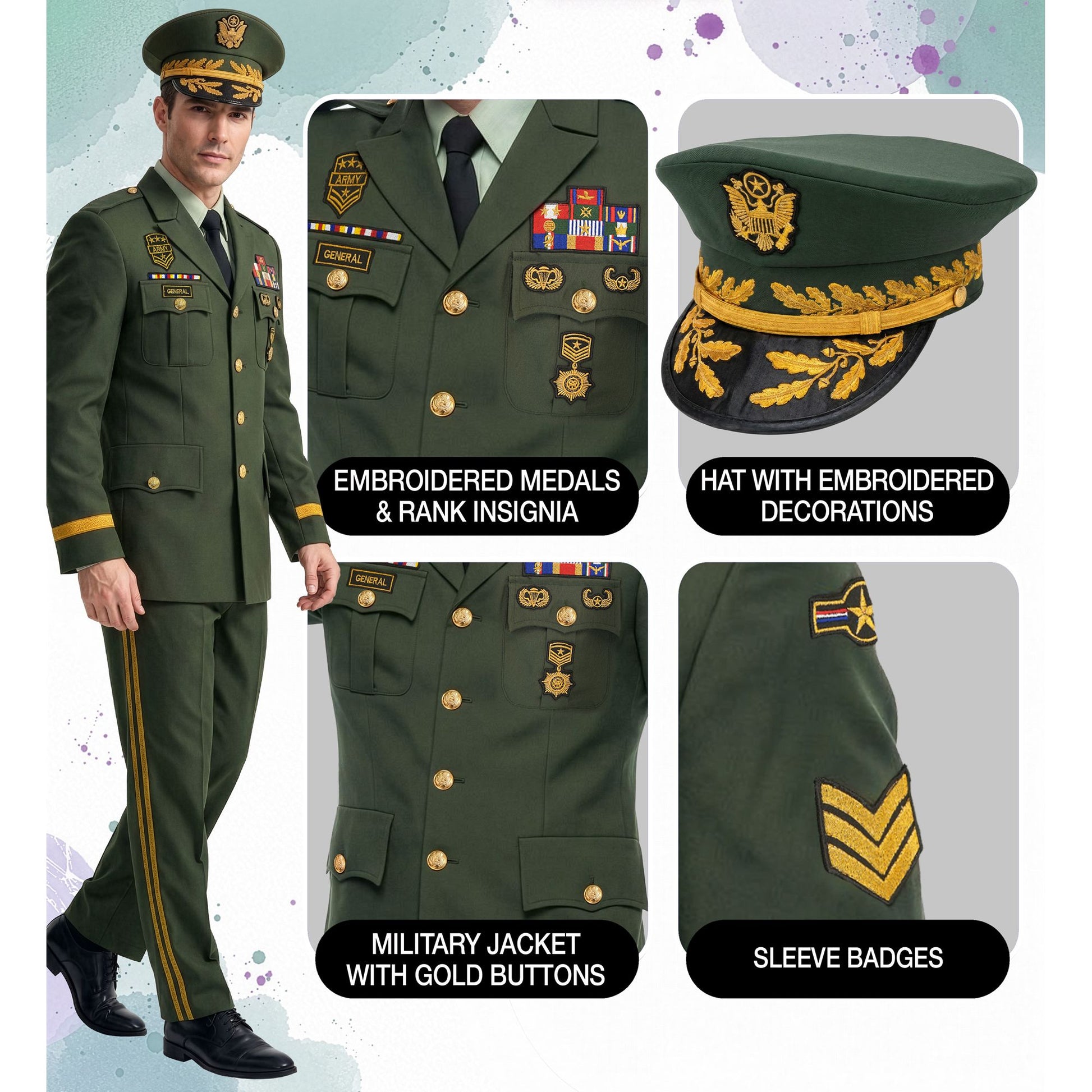 "GENERAL" (Jackett, Hose, Mütze) – Ansicht 5