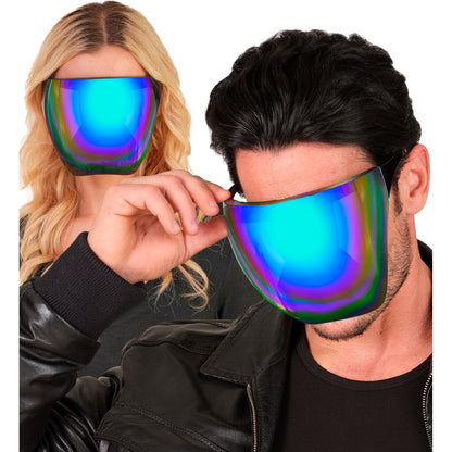 "GESICHTSVISIER MIT VERSPIEGELTEM BLAU-VIOLETTEM GLAS" – Ansicht 4