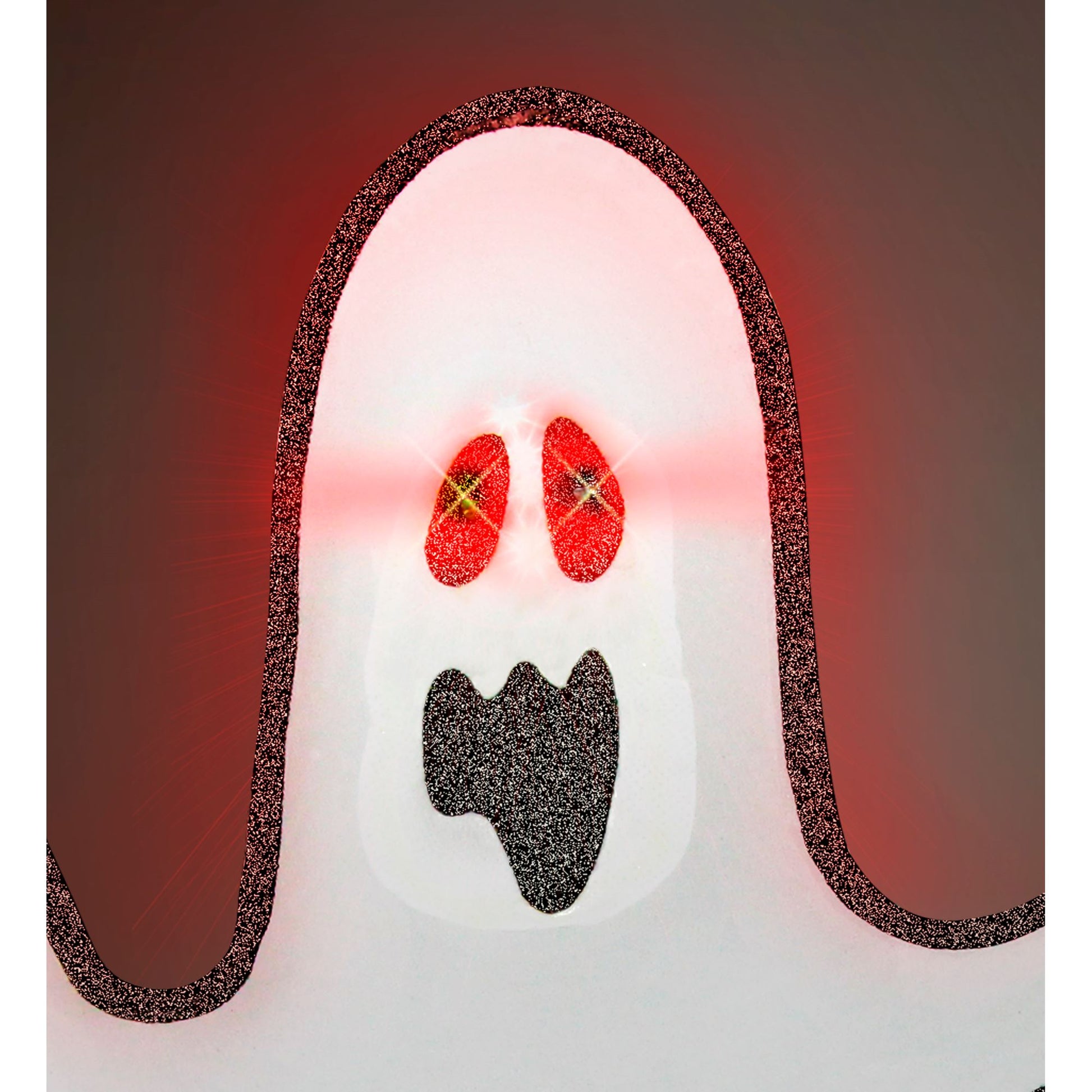 " GESPENST MIT BLINKENDEN LED AUGEN" 48x60 cm – Detailansicht