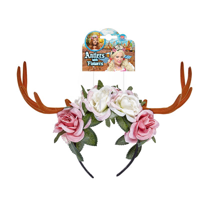 "GEWEIH MIT BLUMEN" – Detailansicht