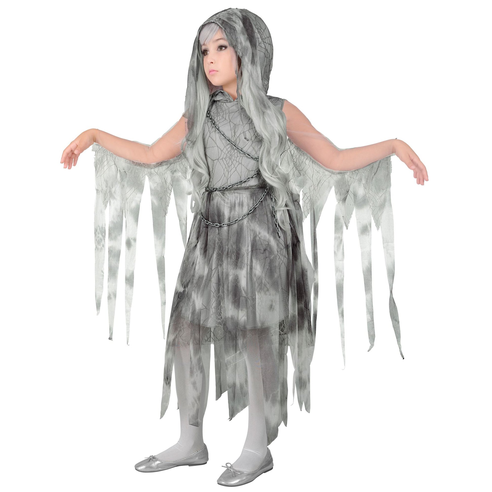 "GHOSTLY SPIRIT IN KETTEN" (Kleid mit Kapuze, Kette) – Ansicht 3